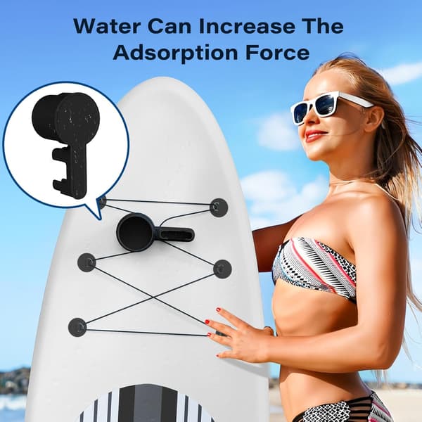 Kopholder til Paddleboard, Stand Up Paddle Board Tilbehør SUP Holder til Drik, Sort