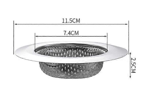 Diskho Sil - Uppsamlare för de flesta diskhoavlopp - Rostfritt stål - 2-pack 18,3 cm