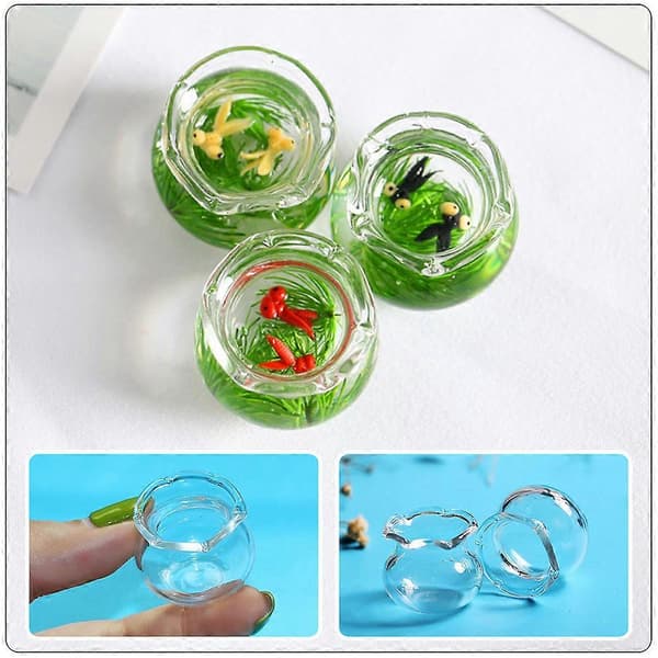 Transparenta Miniakvarier i Glas för DIY-dekoration 5-pack