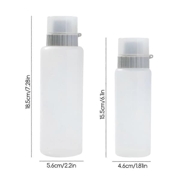 5-reikäinen kastikepullo, suuri kapasiteetti, kastikehunajadispenserisäiliö perheelle[J] L 350ml Grey