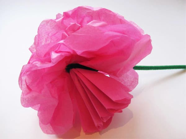Silkespapper julklappsinslagning presentförpackningsmaterial ark silkespapper för blommor seda papel gör-det-själv rullpapper[J] rose red