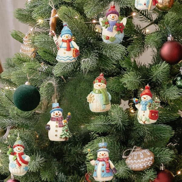 Julgranspyntsatser med snöre - 9 delar (JJ)