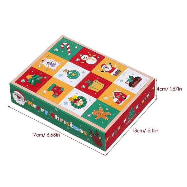 5 st julklappsförpackning julklappspapperslåda julgodisgodisförpackningslåda-inst[J]