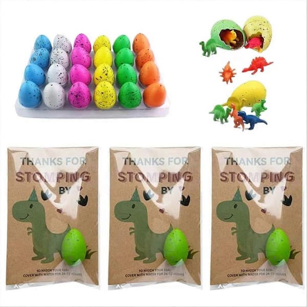 Dino Egg Hatching Valentinsdag 24 stk Dinosaur Valentinsdag Sett Skolepremier Tilbehør Dinosaur Egg T[J]