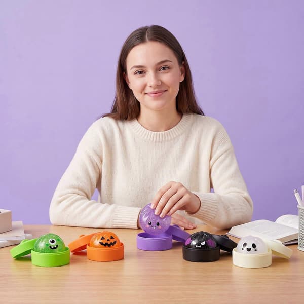 Grøn Enøjet Monster Bolle Squishy Legetøj til Halloween