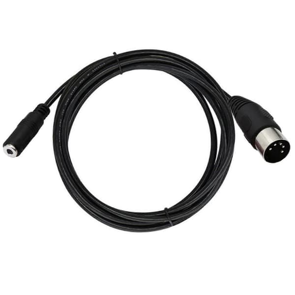 Han til Hun Kabeladapter DIN 5 Pin til 3,5 mm Kabel Lydforlængerkabel Stik til Hovedtelefon Lydkort[J] 0.5m