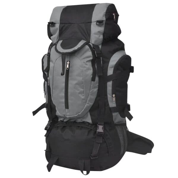 vidaXL Vaellusreppu XXL 75 L Musta ja harmaa multifärg multicolor