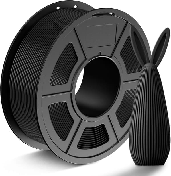 PLA-filament, 1,75 mm, dimensionsnøjagtighed ±0,02 mm, egnet til de fleste FDM 3D-printere, sort Black