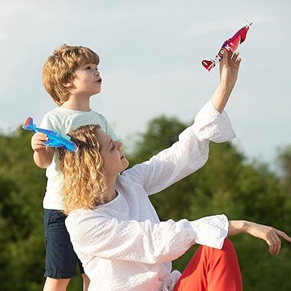 12 Mini Skumfly DIY Farverige Børnelegetøj Flymodel