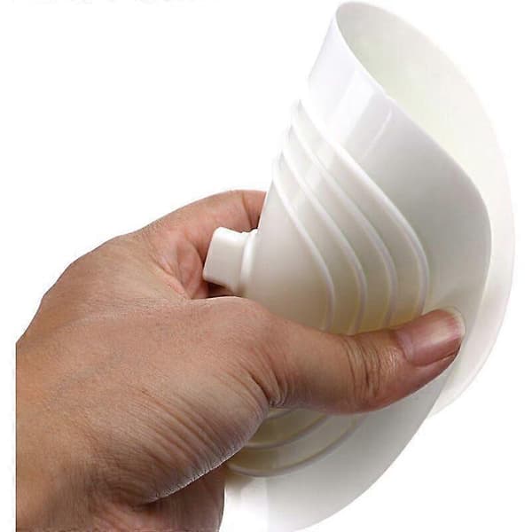 Universelle silikonegummi afløbspropper 15 cm til vask badeværelsesvask (hvid)..DEBUNS, 2-pak [XR][J]