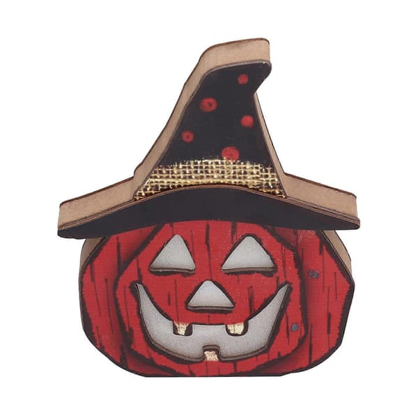 Halloween LED Græskarlygter - Sæt med 6