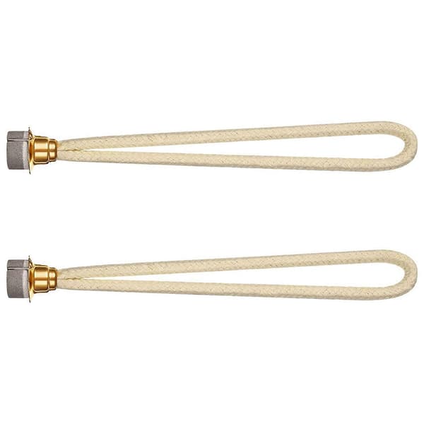 4 stk 18 mm erstatningsveke for duftoljelampe, katalytisk brenner for festaromaterapi-diffuserdekorasjon [J] Beige & gold