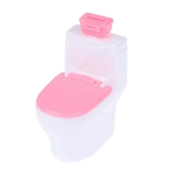 Miniature Toilet Dukkehus Tilbehør Møbel Gaveidé UK