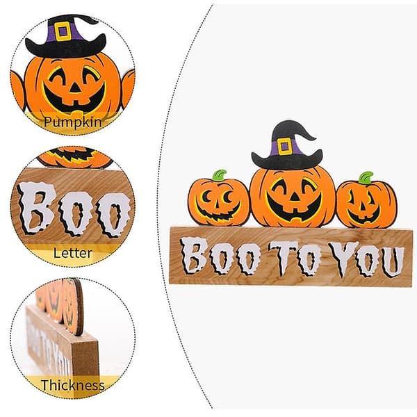 Halloween Dekorationer Træ Ornamenter Sæt