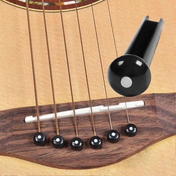 Klassiskt Stall Pins Set för Akustisk Gitarr Gitarr Pins Sadel Mutter Kit Gitarrdelar Musikinstrument Tillbehör