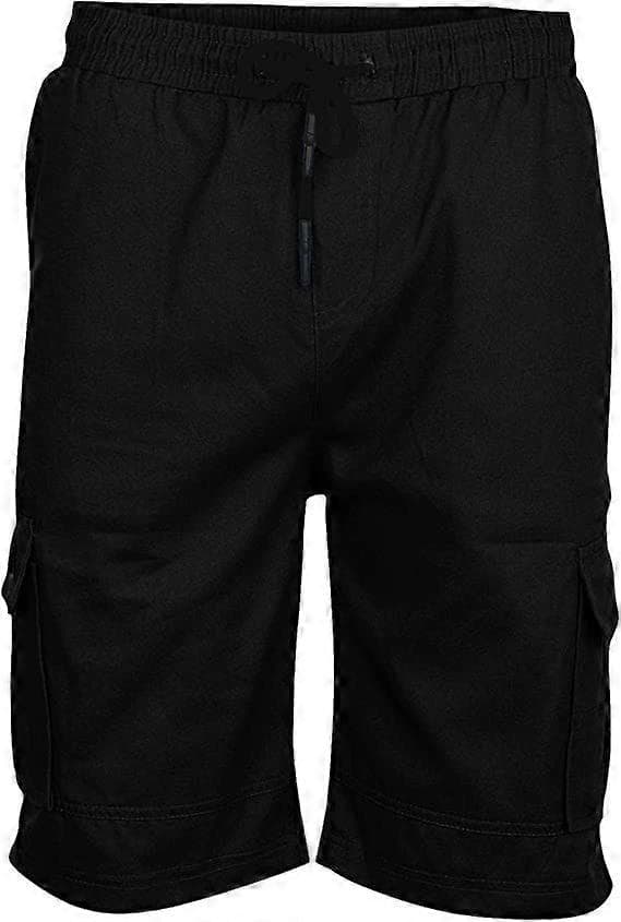 Cargo-shorts til mænd, afslappede sommer-shorts til mænd, afslappede patchwork-lommer, overalls, sports-værktøjsshorts [J]