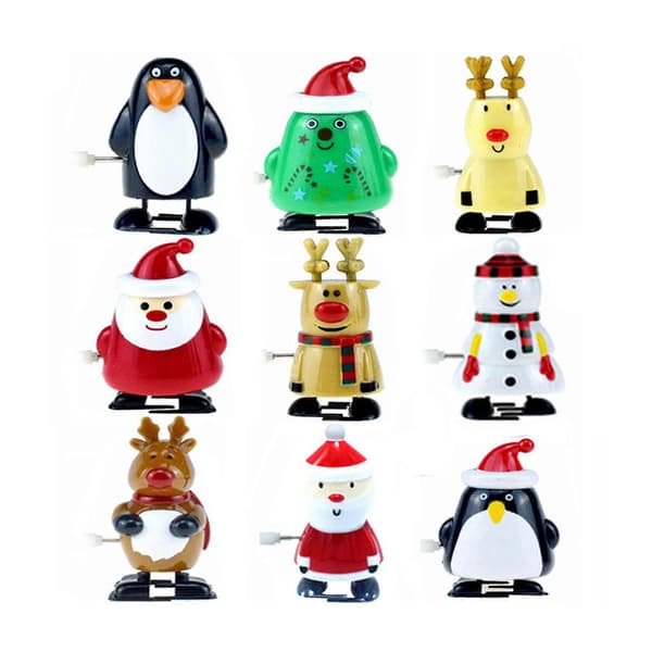 Hoppelegetøj Julemand Spring Op Julegaver Børn Julebørnelegetøj Spring Op Legetøj[J] 9pcs