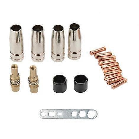 19st 15AK MB-MIG/MAG Svetsmunstycke Kontakttips Gaskopplingshållare Set M6[J]