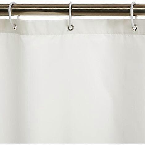 Basics Polyester badeforhæng 180 x 180 cm Hvid