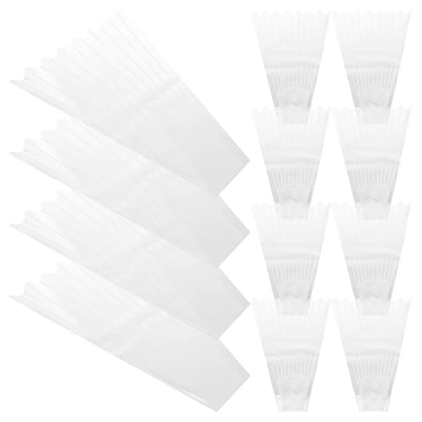 Färska blomförpackningspåsar för Alla hjärtans dag blominslagning 100 st papper