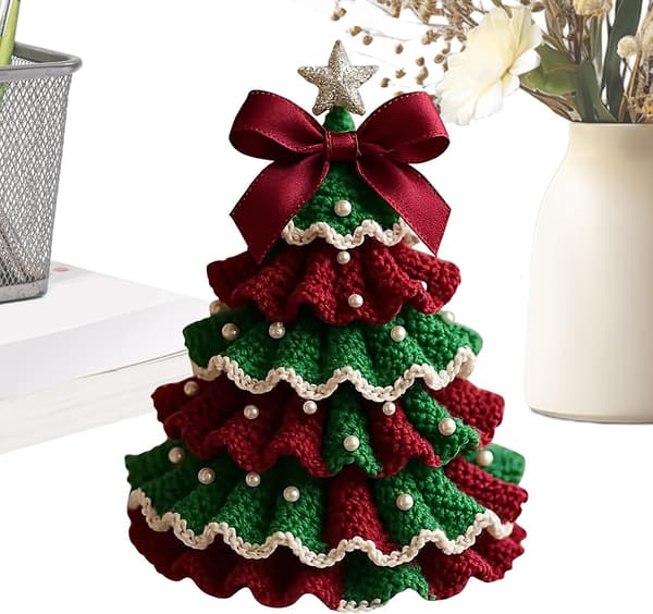 Julgran i ull, bordsdekoration, dekorativ accessoar (J)