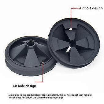 Stænkskærm til affaldskværn, 87 mm udvendig diameter, 2-pak silikonekompatibel