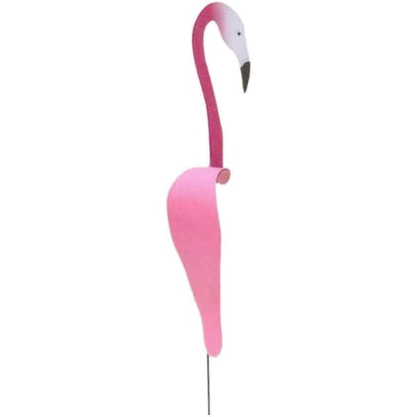 Levende tropisk flamingohagestatue Hell-pink