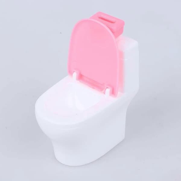 Miniature Toilet Dukkehus Tilbehør Møbel Gaveidé UK