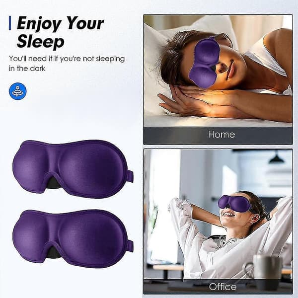 3D øjenmaske til at sove, maskinvaskbar, sovemaske til kvinder, blinder bind for øjnene fly [J]