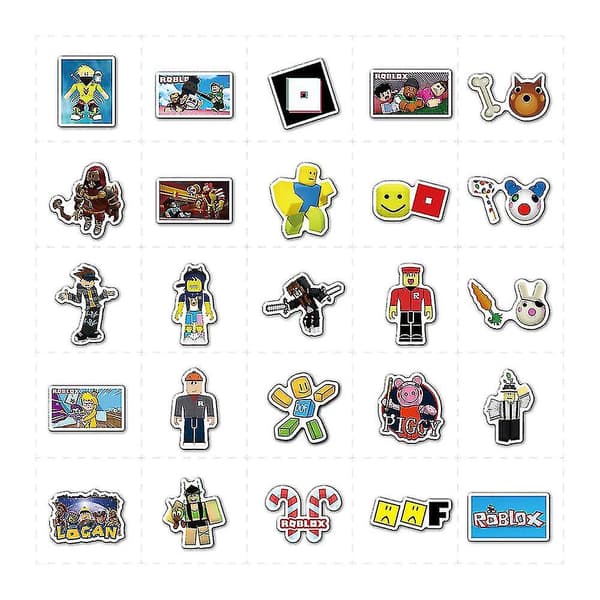 Roblox Vattentäta Dekaler 100st Set för Skateboards Laptops