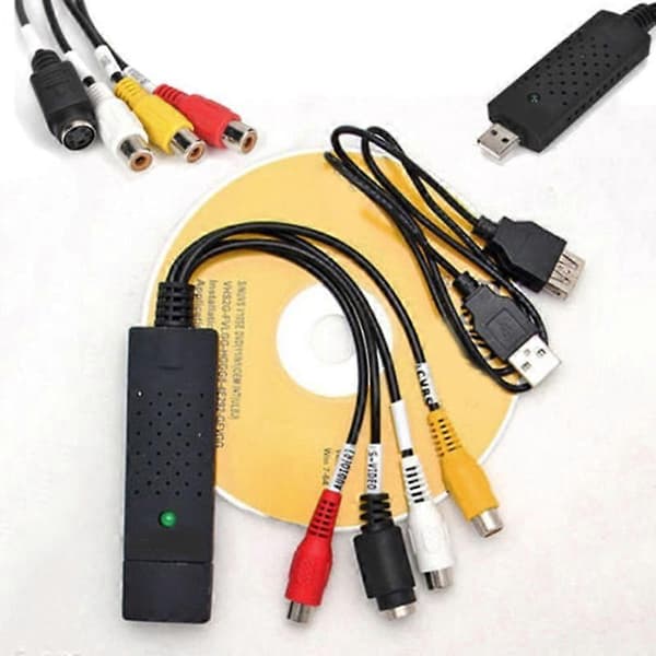USB 2.0 Audio Video VHS til DVD PC Konverter Capture Card Adapter for Win 10