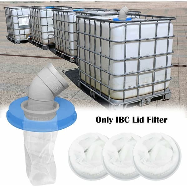 4 stk. Nylon IBC-filter, IBC-tankfilter Nylonlågfilter, Regnvandsfilter, Vaskbart Nylonlågfilter, Erstatningsfilter til IBC-regnvand [J] 4pcs