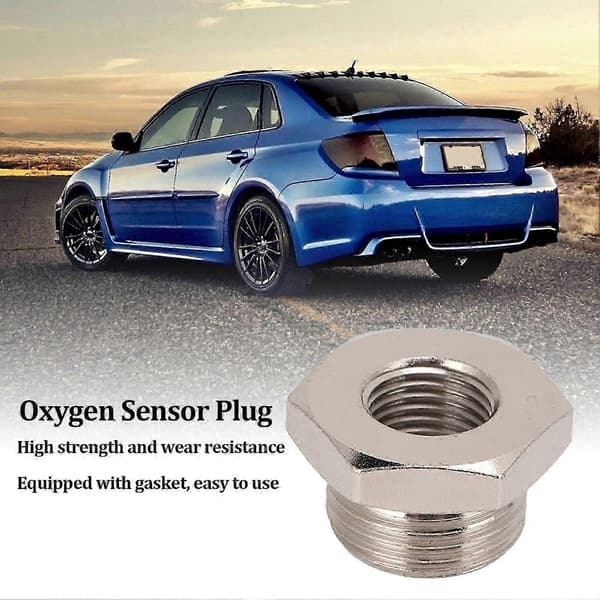 Oxygen Sensor Adapter Metall M18x1.5 M12x1.25 Gänga O2 Sensor Plugg Biltillbehör