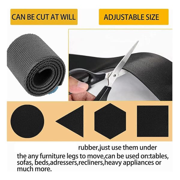 2-pack halkfria möbelrälsdynor för vilstolar, soffor, stolar, etc. Perfekt halkfri möbeldyna [J]