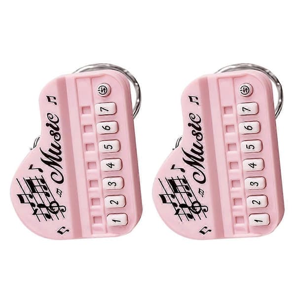 Miniature Klaver Nøglering Rygsæktilbehør til Kvinder 2-pak