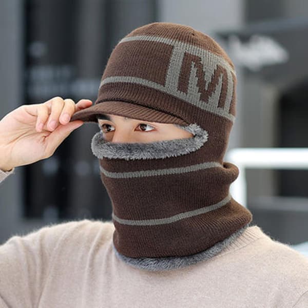 Tykt fleece ørebeskyttelse til mænd