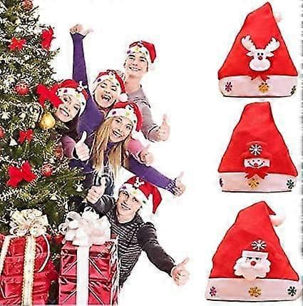 Julemandshat (3 stk.), festhatte, julehat i non-woven (børn) A