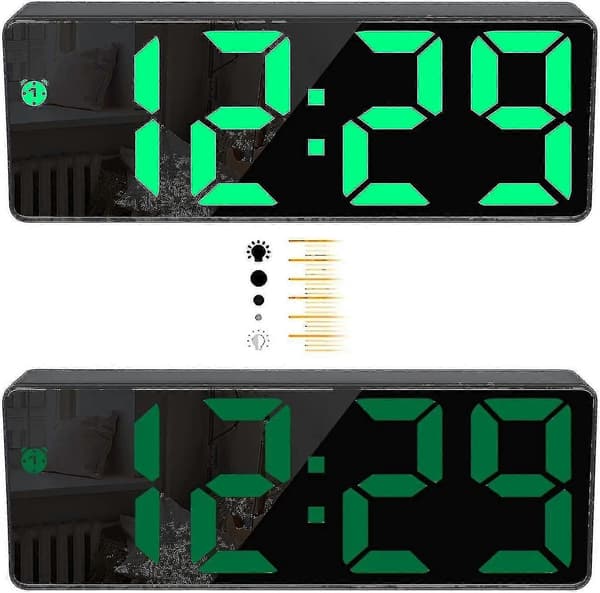 USB-liitäntäinen herätyskello suurella LED-näytöllä