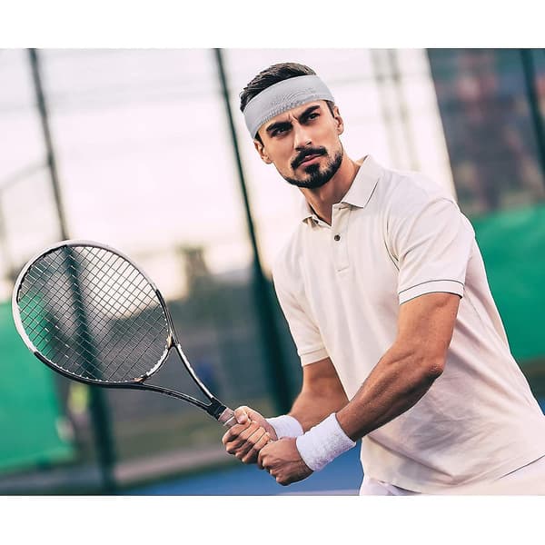 Elastiskt Tennishårband för Kvinnor, 4-pack, Justerbart Svettband