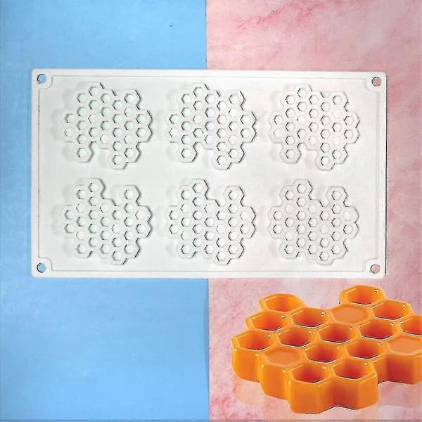 Honeycomb Form Silikoneform Honeycomb Chokoladeforme Dekoration Indsats Mesh, Mcm-277