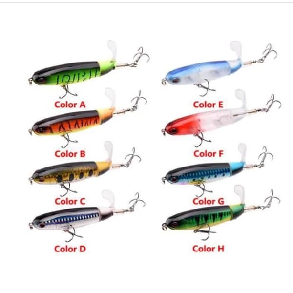 Fiskesluk - Whopper Plopper 11cm - Flytende - 15g - 3D Roterende Hale
