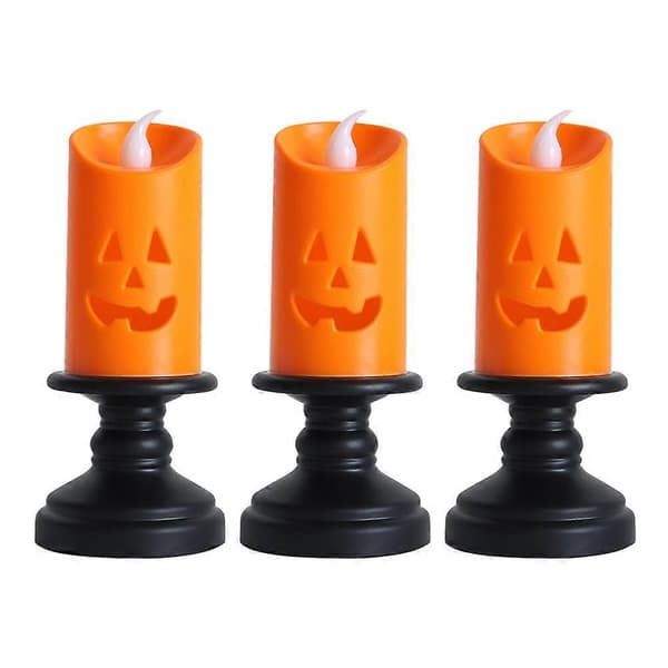 LED Ljus Form Inomhus Halloween Ornament 3-Pack