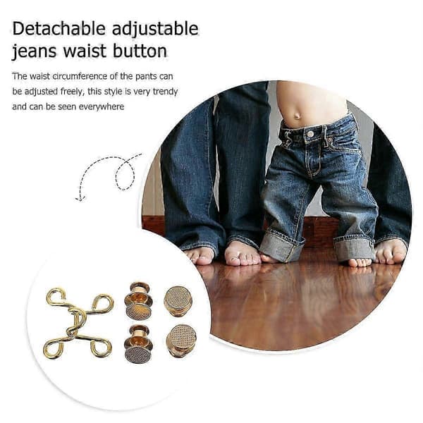 Jeans Fit Justerbar Spenne Avtakbar Midje