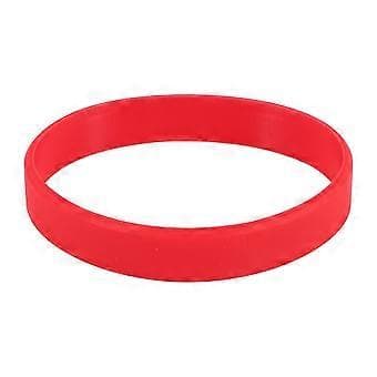 Silikone Rød Armbånd Elasticitet Manchet Armring Mode