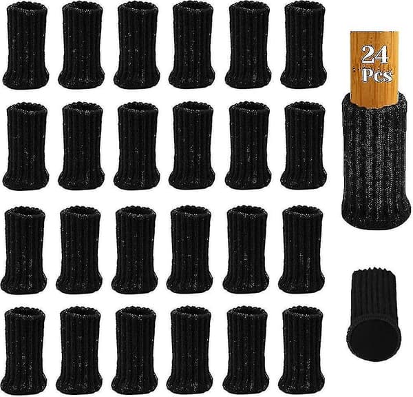 24 st Heilwiy stolsöverdrag med filtkuddar, elastisk stickning