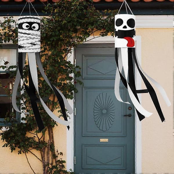 Halloween 4-delt Vindsokker Festlig Dekoration