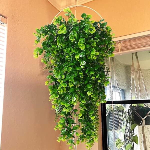 Kunstig Eukalyptus Hængeplante 20cm x 2-pak
