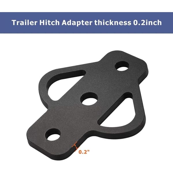 3-veis slepekrokadapter i stål med bolt for ATV, gressklipper, golfbil, hagevogn, traktor, flat slepekule (1)[J]