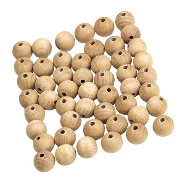 Träpärlor 15mm Dekorativa Hantverksmaterial