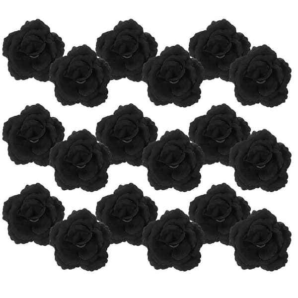 Dekoration Rose Blomst Sort Rose Blomst til Husdekoration 50 Stk.